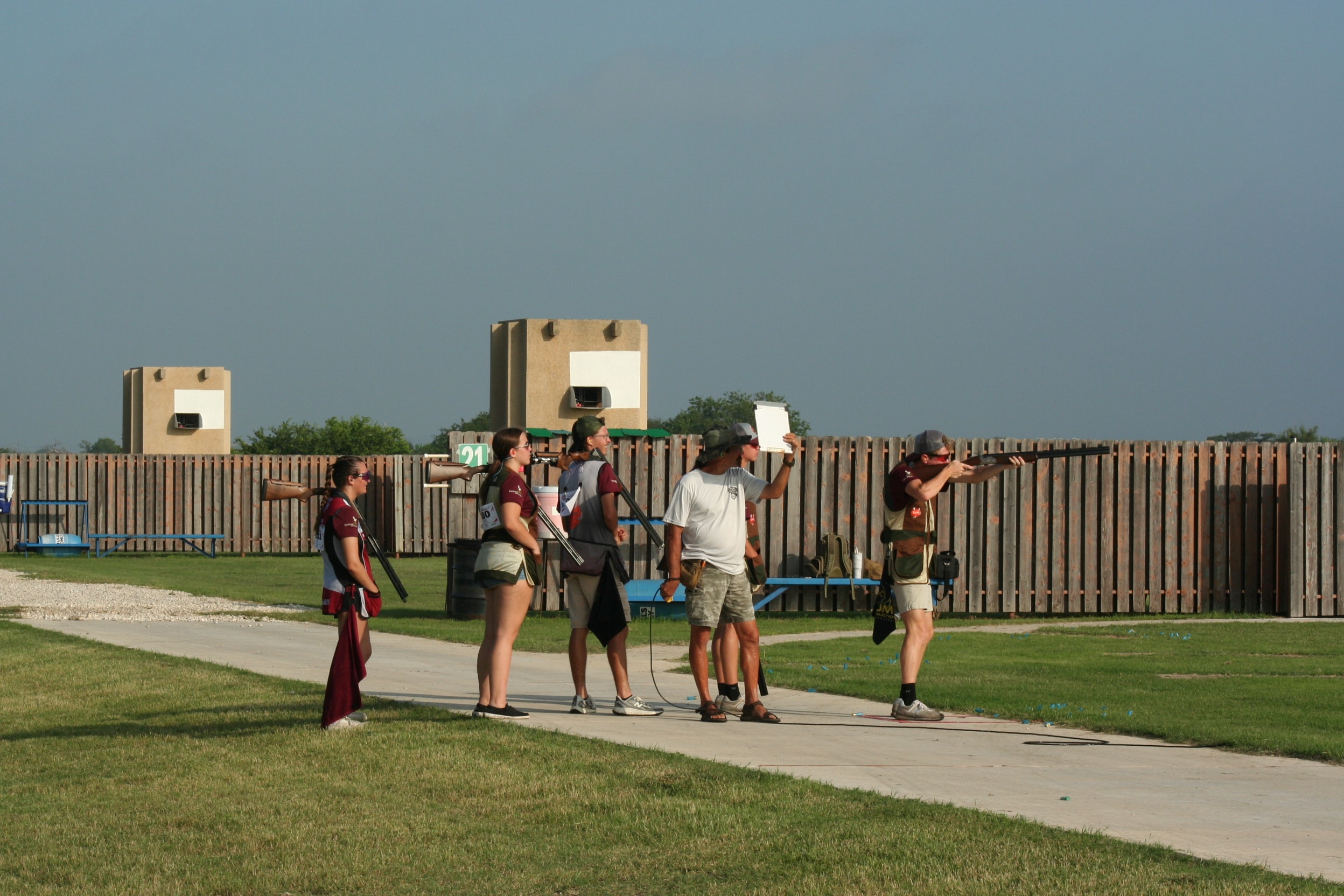 Youth trap shooting
